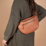 Drew Bum Bag, Maxi || Wild Oak Soft Grain Leather