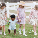 Girls Leila Dress || Lavender Lambs