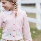 Girls Maude Rabbit Sweater || Light Pink