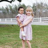 Girls Leila Dress || Lavender Lambs