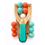 Wooden Slingshot Toy || Pop Green