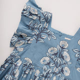 Girls Elsie Dress || Blue Bouquet Floral