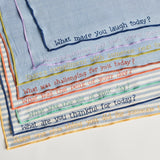 Handwoven Conversation Dinner Napkins || Striped