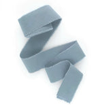 Dusty Blue Hand Dyed Cotton Ribbon || 0.5" x 5 yards