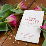 Wildflower Mix Letterpress Card ||  Happy Mother's Day