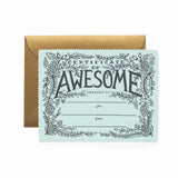 Greeting Card || Certificate of Awesome