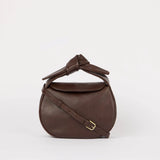 Coco Croissant, Mini || Chocolate Soft Grain Leather