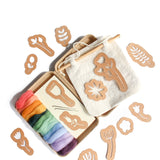 8"x8" Wildflower Banner Felting Kit