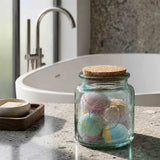 Authentic Jar Recycled Glass with Cork - 50 Oz