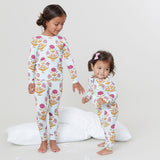 Kids Bamboo PJ Set || Pink Dandelions