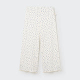 Floral Gauze Pants || Ivory & Blue