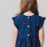 Girls Adaline Ruffle Dress || Apples