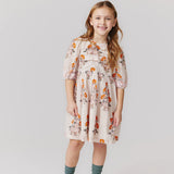 Girls Evelyn Dress || Cloud Bouquet Floral