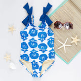 Girls Shelly Suit || Blue Flower Bud