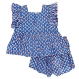 Girls Elsie 2-Piece Set || Blue Lisbon Ditsy