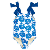 Girls Shelly Suit || Blue Flower Bud