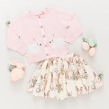 Girls Maude Rabbit Sweater || Light Pink