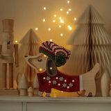 Little Lights Mini Holiday Puppy Lamp || Santa Helper