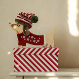 Little Lights Mini Holiday Puppy Lamp || Santa Helper