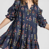 Women's Kalani Dress || Navy Field Floral