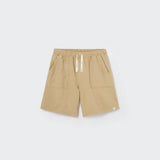Organic Jacquard Bermuda Shorts || Coffee