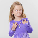 Girls Velour Steph Dress || Lavender