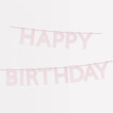 Happy Birthday Garland || Pink