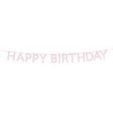 Happy Birthday Garland || Pink