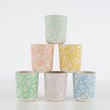 Reusable Bamboo Fiber Cups || Floral