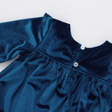 Baby Girls Velour Quinn Bubble || Midnight Blue