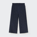Floral Gauze Pants || Ivory & Blue