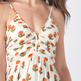 Women's Hope Dress || Small Orange Bud