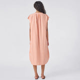 Women's Cooper Coverup || Orange Pink Stripe