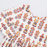 Girls Organic Steph Dress || Fall Field Floral