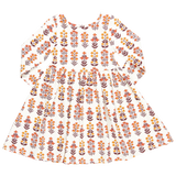 Girls Organic Steph Dress || Fall Field Floral