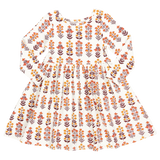 Girls Organic Steph Dress || Fall Field Floral