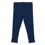 Girls Organic Rib Legging || Navy