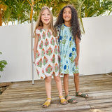 Girls Jaipur Dress || Light Blue Dandelion