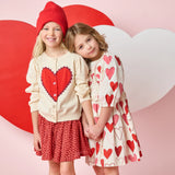 Girls Constance Sweater || Scalloped Heart