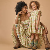 Girls Harper Dress || Leafy Floral