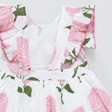 Girls Liv Dress || Pink Hydrangeas