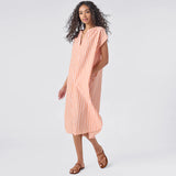 Women's Cooper Coverup || Orange Pink Stripe