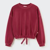 Girls Organic Cotton Velour Sweatshirt