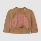 Knitted jumper jacquard dog with embossed details
