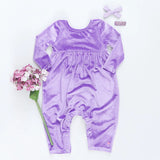 Baby Girls Velour Steph Jumper || Lavender