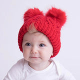 Fluffer Beanie Hat || Red