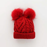 Fluffer Beanie Hat || Red