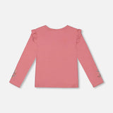 brushed Rib T-Shirt || Rosette