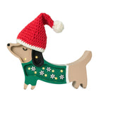 Little Lights Mini Holiday Puppy Lamp || Christmas Snowflake
