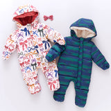 Baby Snowsuit || Pink Bows on Bows